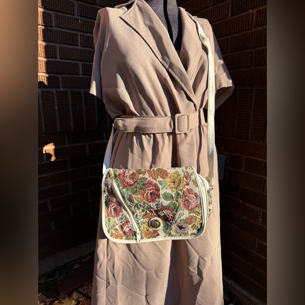 Mitzi Lorenz Embroidered Crossbody Bag